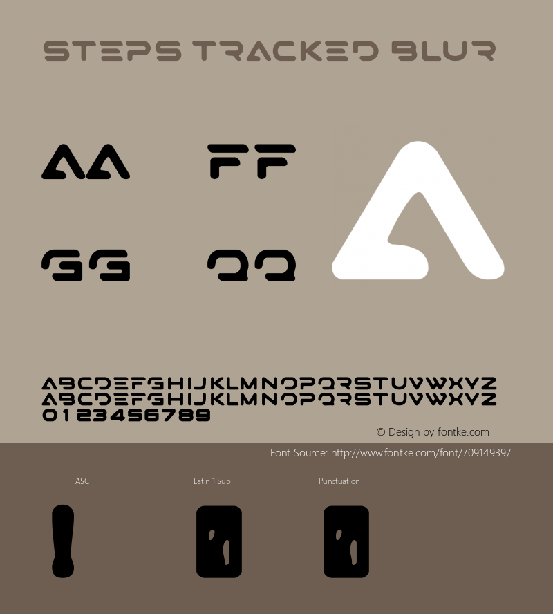 STEPS Tracked Blur Version 1.00;June 19, 2020;FontCreator 13.0.0.2620 32-bit Font Sample