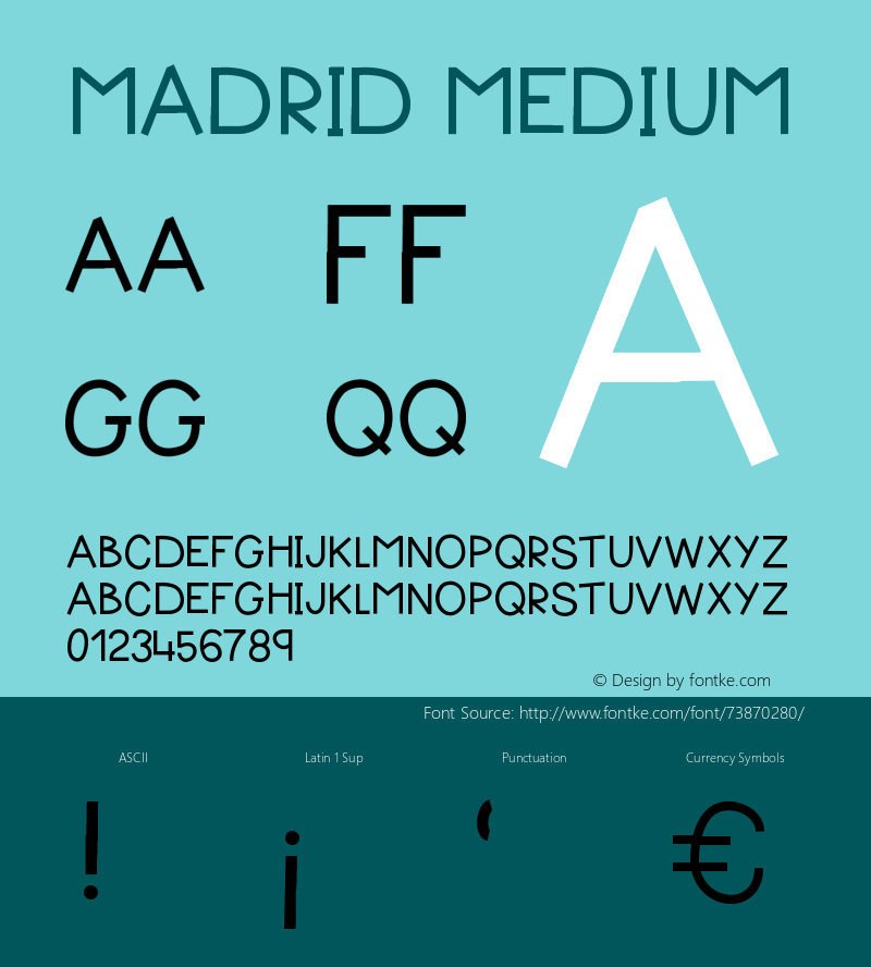 Madrid Version 001.000 Font Sample