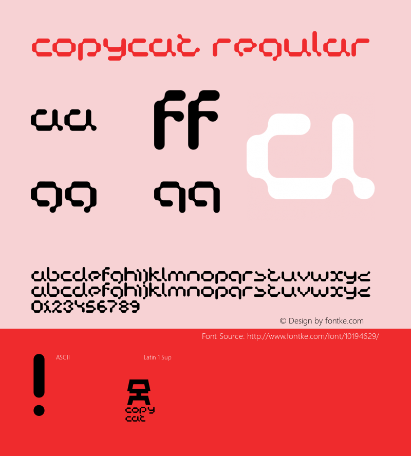 Copycat Regular 001.000 Font Sample