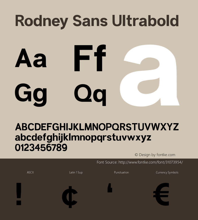 RodneySansUltrabold Version 1.002;Fontself Maker 3.1.1;YWFTv17 Font Sample