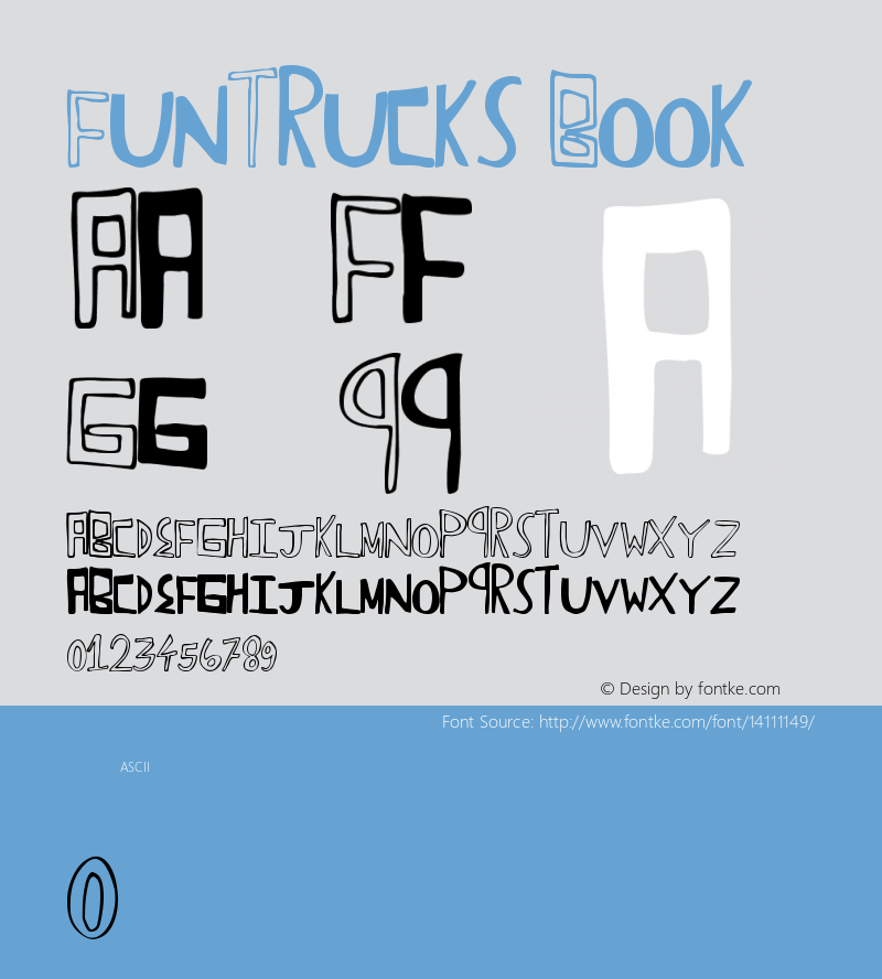 FunTrucks Book Version 1.00 July 1, 2012, i Font Sample