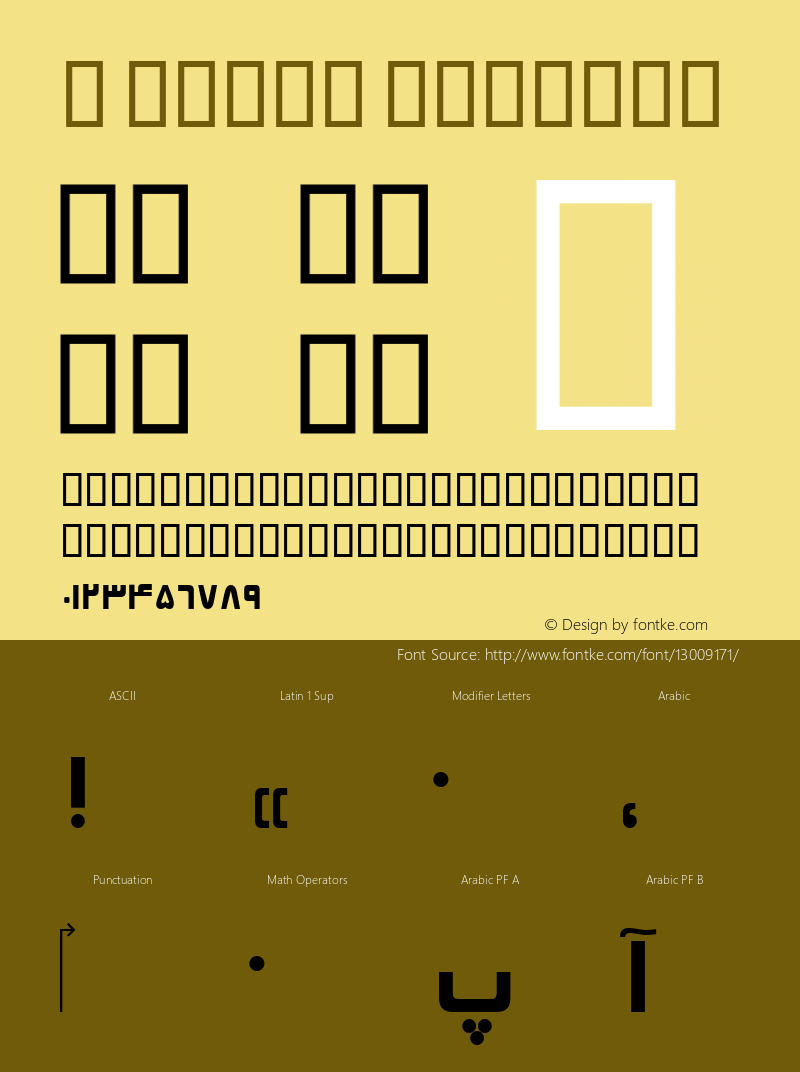 B Elham Regular Version 2.01 - Build 1379 Font Sample