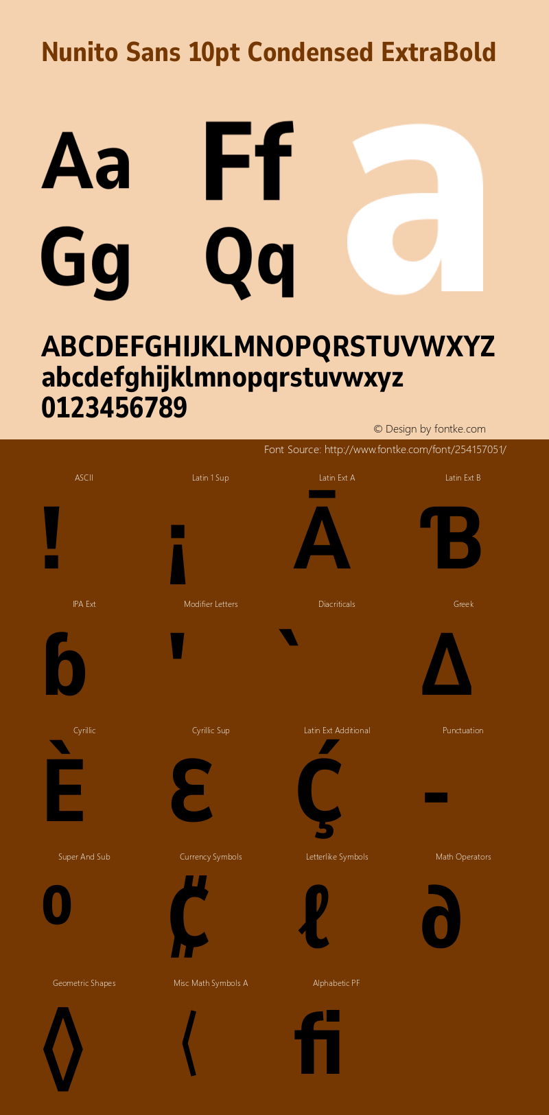 Nunito Sans 10pt Condensed ExtraBold Version 3.101;gftools[0.9.27]图片样张