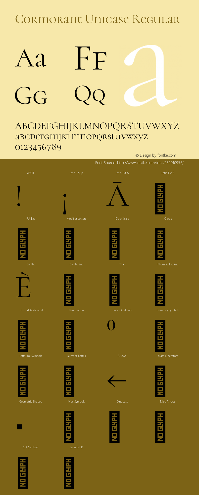 Cormorant Unicase Regular Version 4.000;Glyphs 3.1.2 (3150)图片样张