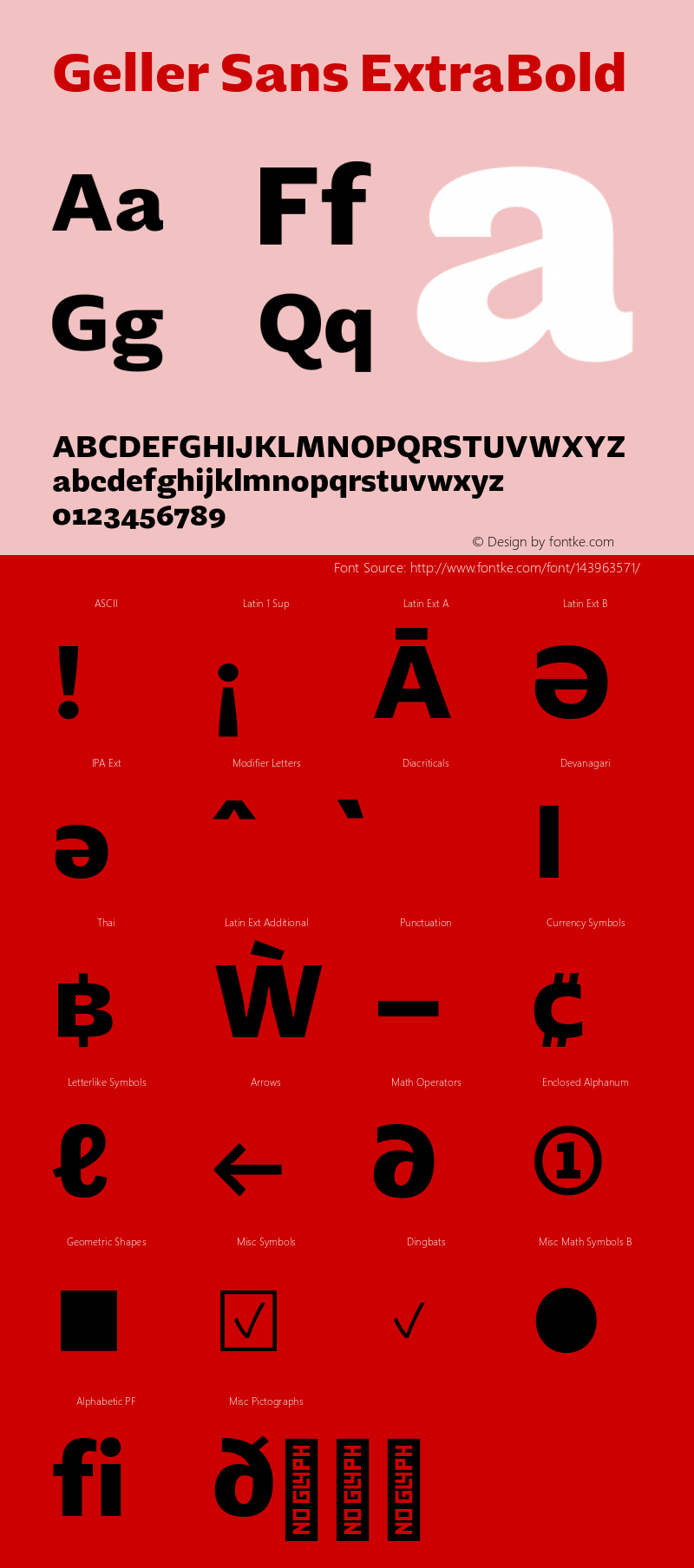 Geller Sans ExtraBold Version 1.000 | w-rip DC20200315 Font Sample