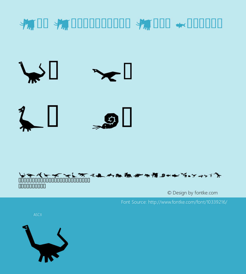 P22 Prehistoric Pals Regular Macromedia Fontographer 4.1.3 12/12/97 Font Sample