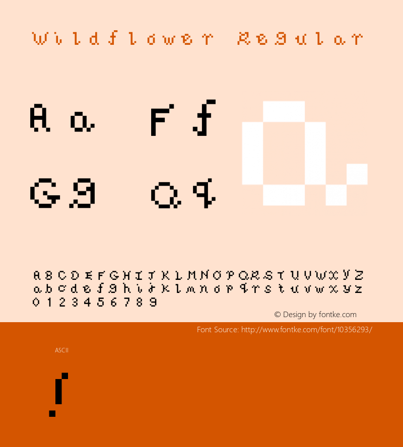 Wildflower Regular 1.0 Font Sample