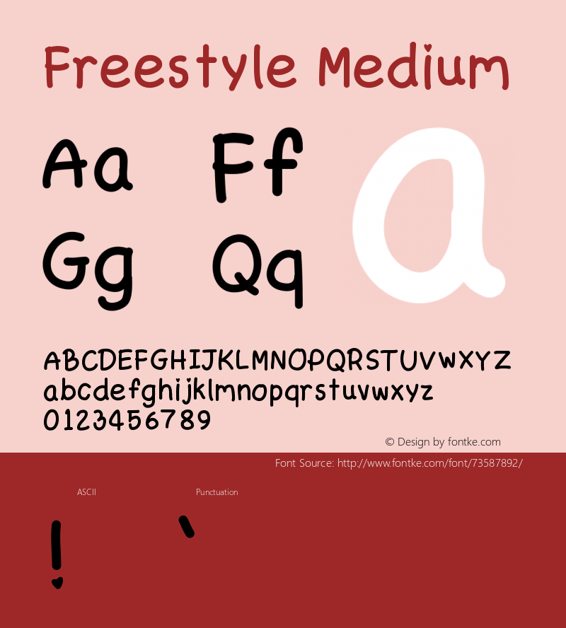 Freestyle Version 001.000 Font Sample