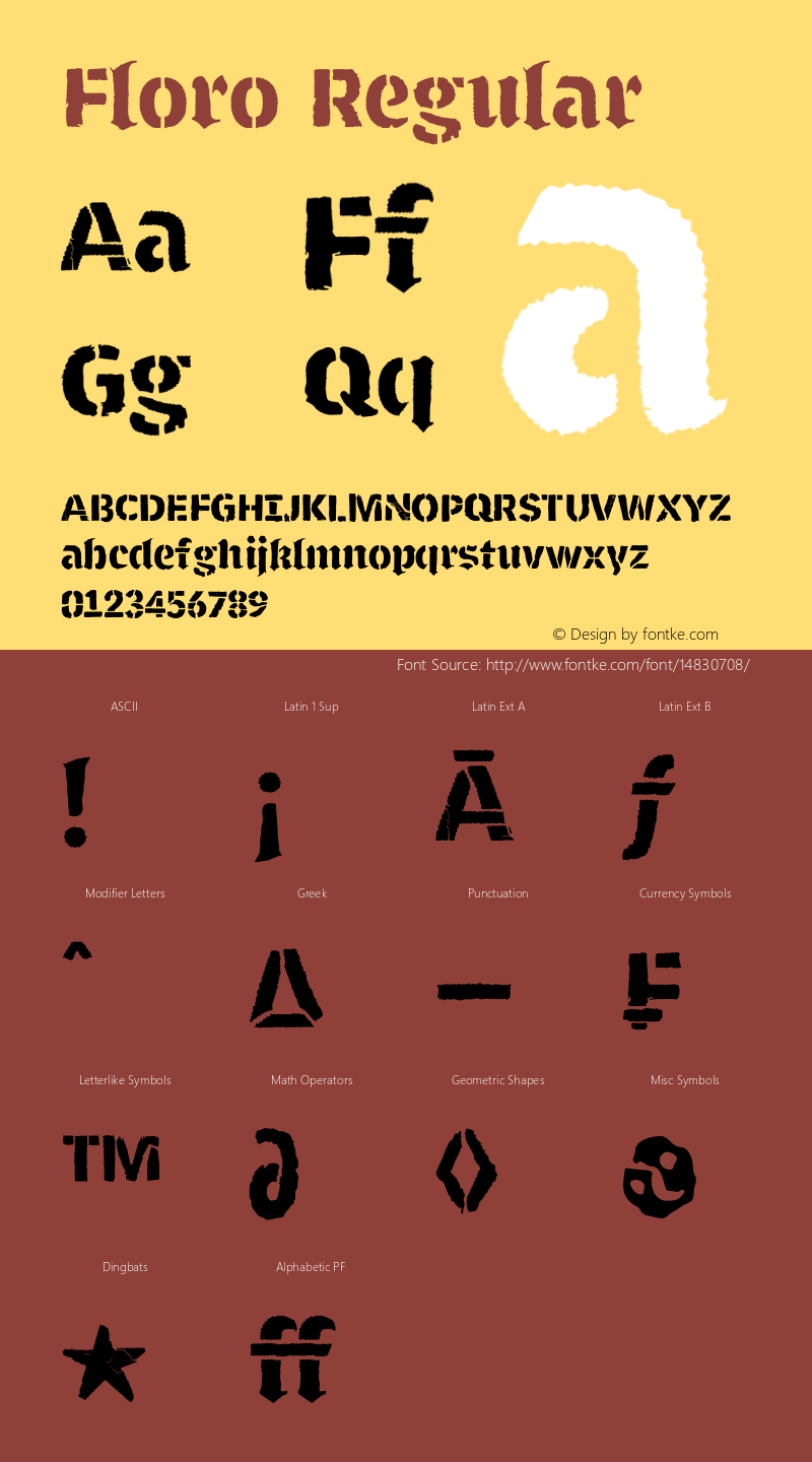 Floro Regular Version 1.7;com.myfonts.andinistas.floro.regular.wfkit2.3NLh Font Sample