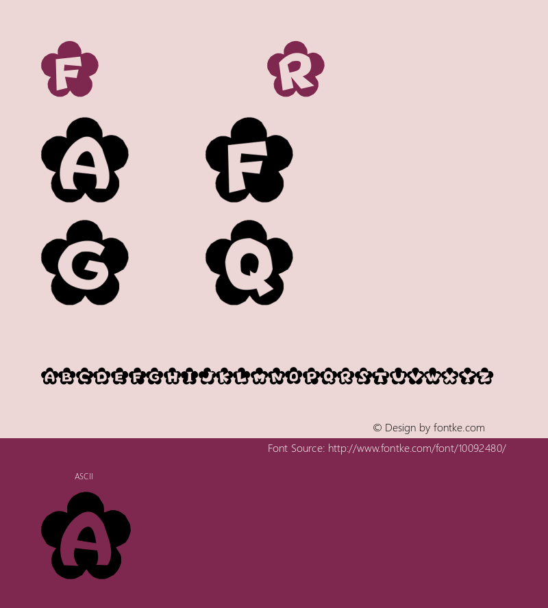 Flower Regular 1.0 Font Sample