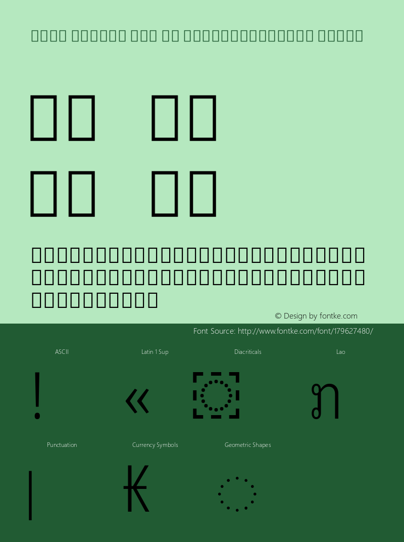 Noto Looped Lao UI ExtraCondensed Light Version 1.00; ttfautohint (v1.8.4) -l 8 -r 50 -G 200 -x 14 -D lao -f none -a qsq -X 