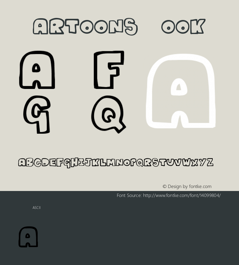 Kartoons Book Version 001.000 Font Sample