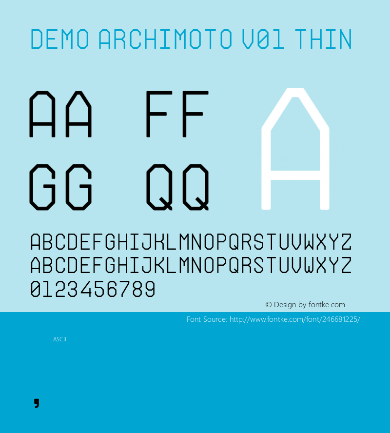 DemoArchimotoV01-Thin Version 1.000图片样张