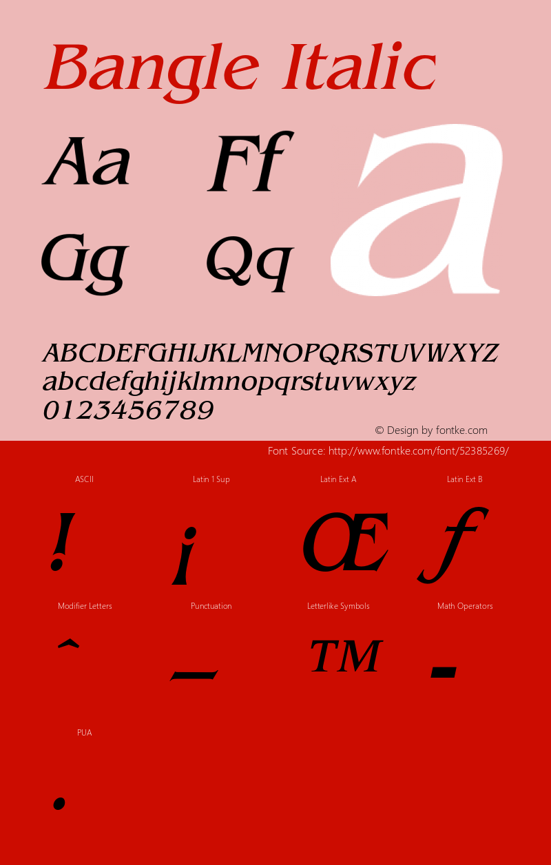 BangleItalic Altsys Fontographer 4.1 1/27/95 {DfLp-URBC-66E7-7FBL-FXFA} Font Sample