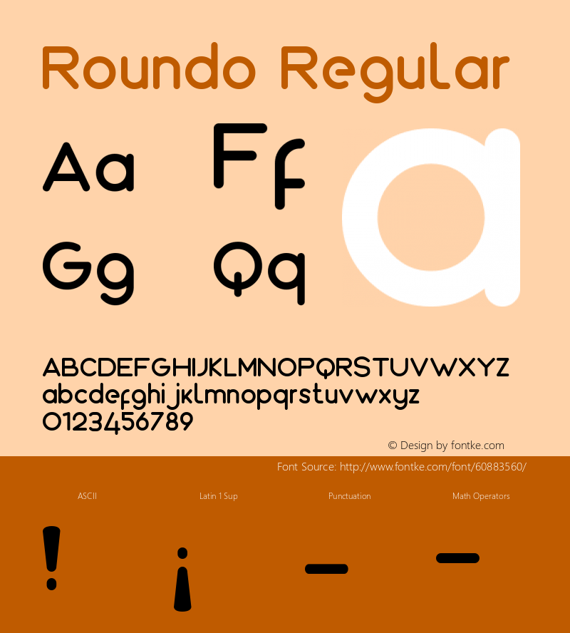 Roundo Version 1.00;February 2, 2020;FontCreator 12.0.0.2547 64-bit Font Sample