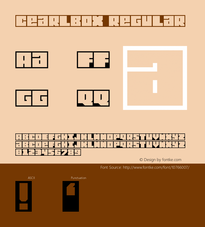 cearlbox Regular Version 1.0 Font Sample