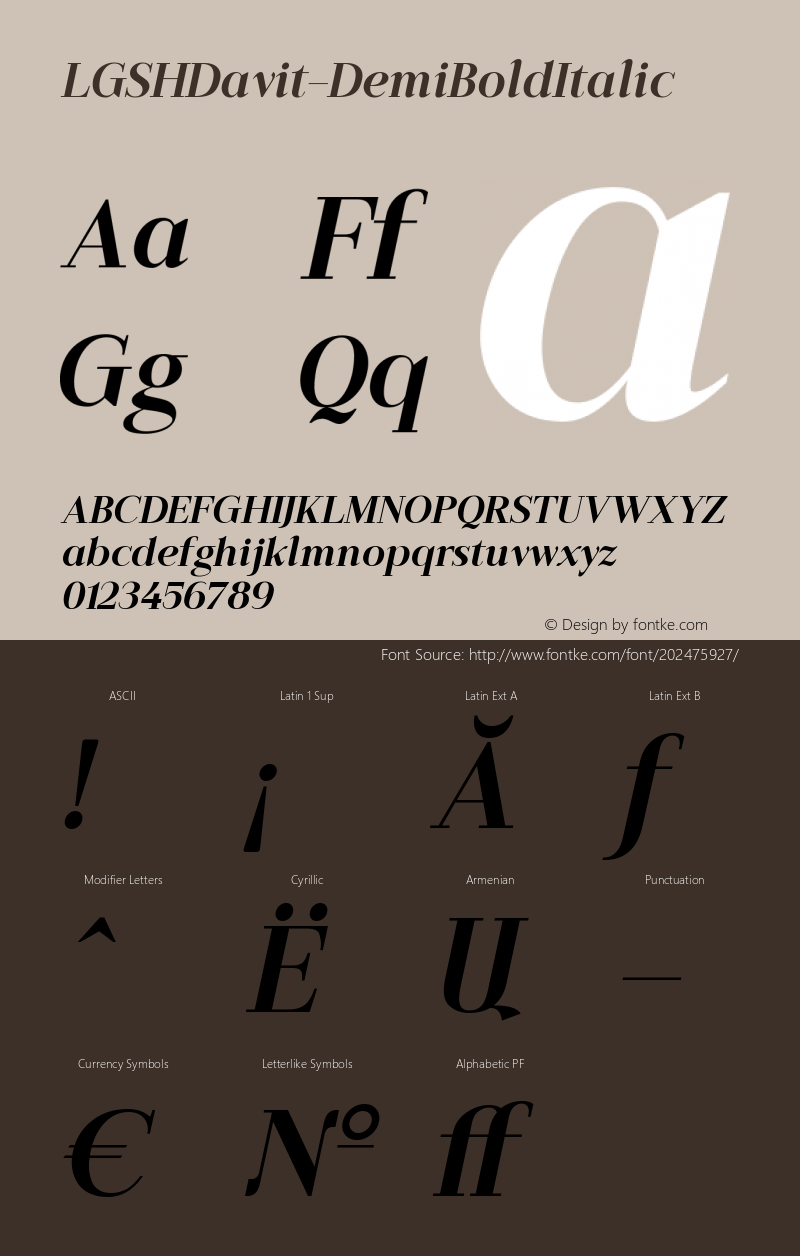 ☞LGSHDavit-DemiBoldItalic Version 1.000;com.myfonts.easy.armtype.lgsh-davit.demi-bold-italic.wfkit2.version.5Mna图片样张