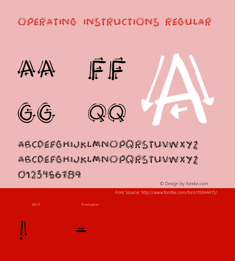 Operating instructions Regular www.pizzadude.dk Font Sample