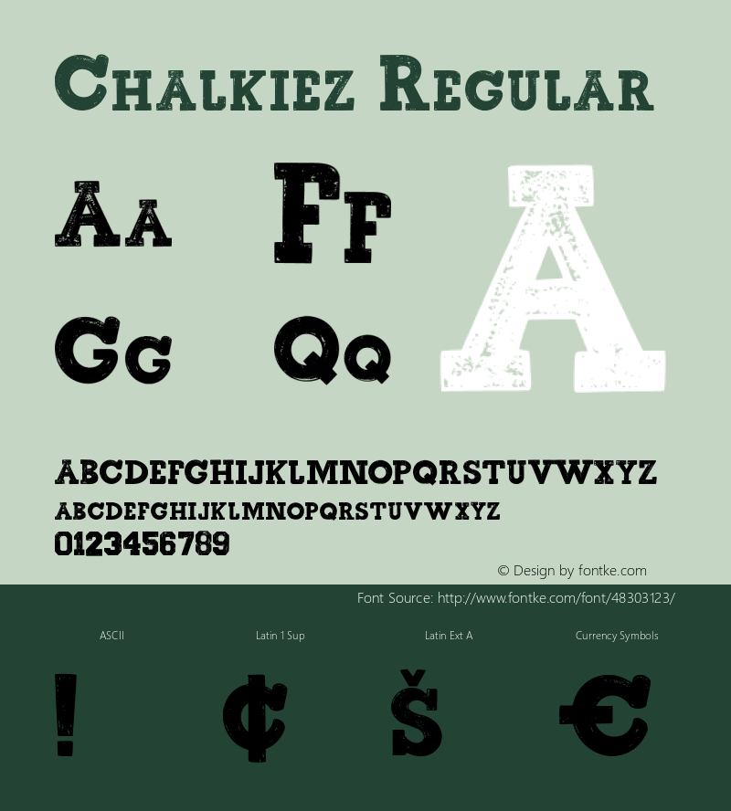 Chalkiez Version 1.000;PS 001.001;hotconv 1.0.56 Font Sample