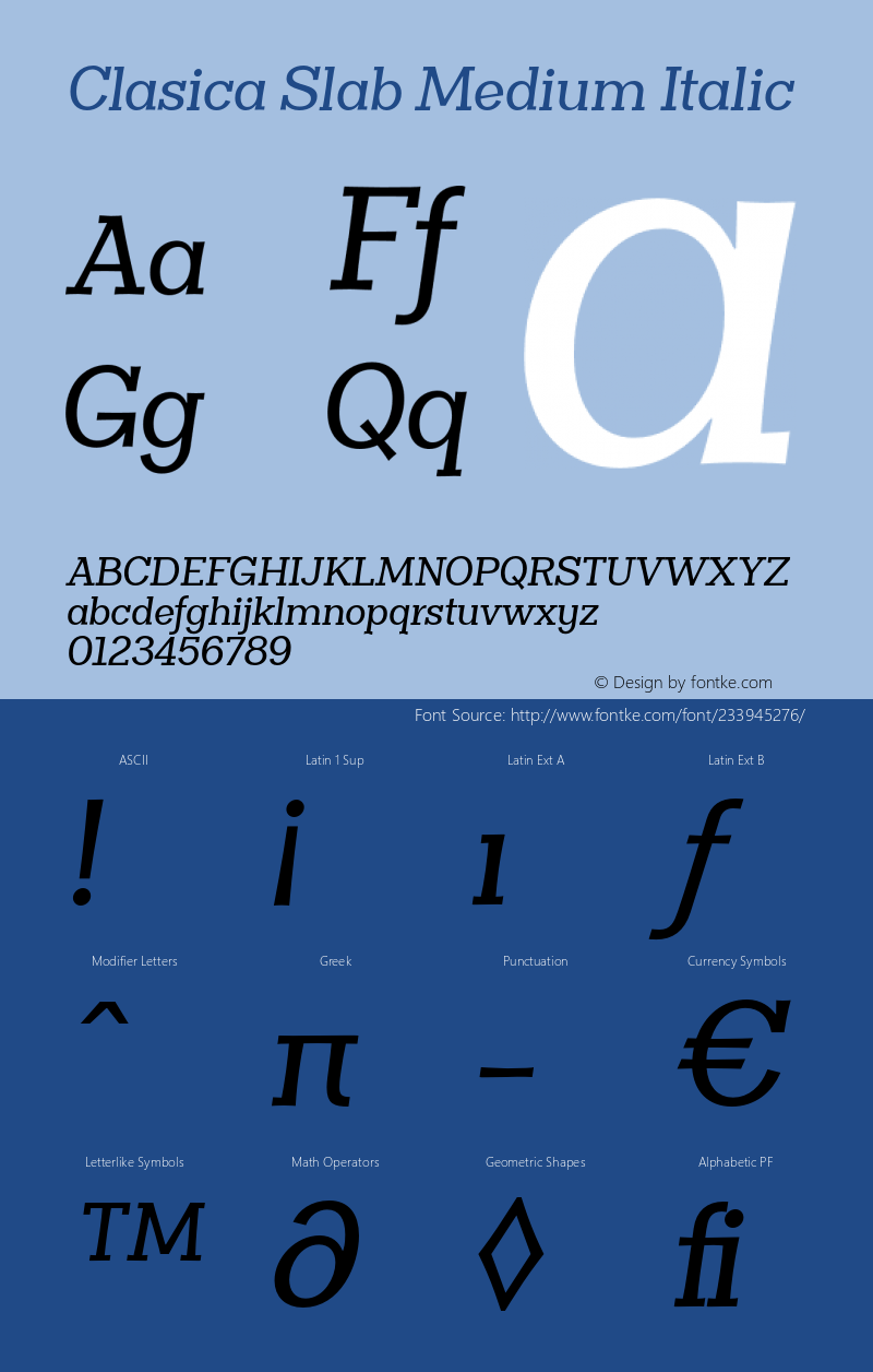 ClasicaSlabMedium-Italic 1.000图片样张