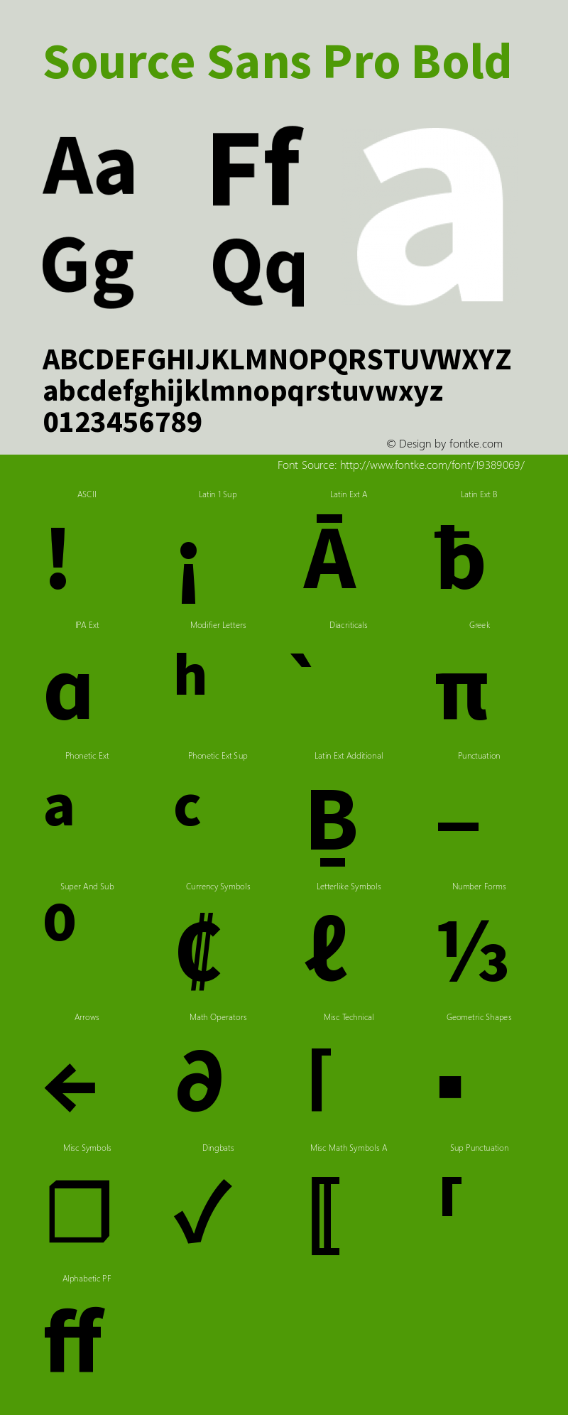 Source Sans Pro Bold Version 1.050;PS 1.000;hotconv 1.0.70;makeotf.lib2.5.5900 Font Sample