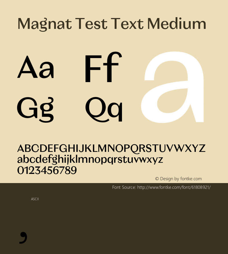 Magnat Test Text Medium Version 1.000;PS 001.000;hotconv 1.0.88;makeotf.lib2.5.64775 Font Sample