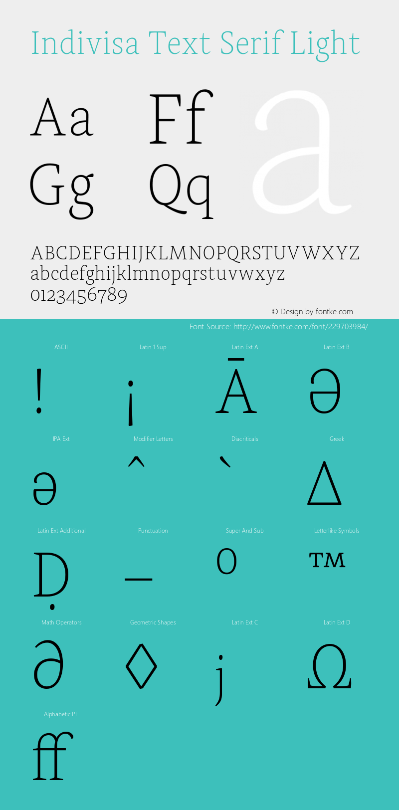 Indivisa Text Serif Light Version 0.005;PS 0.5;hotconv 1.0.88;makeotf.lib2.5.647800图片样张