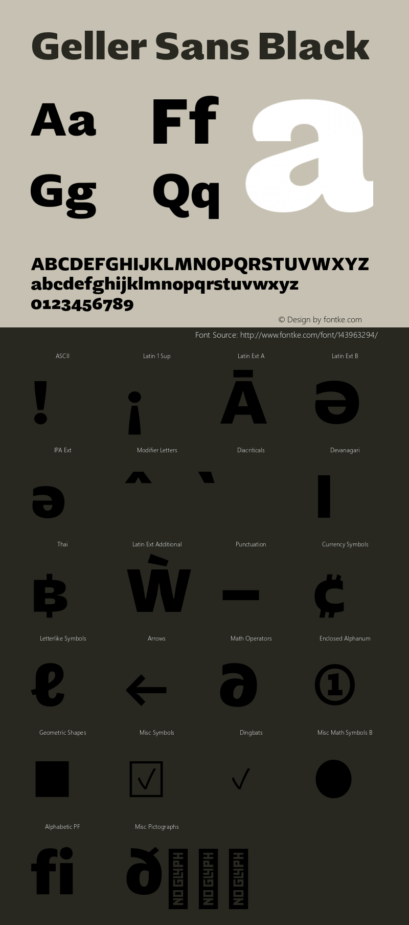 Geller Sans Black Version 1.000;hotconv 1.0.109;makeotfexe 2.5.65596 Font Sample