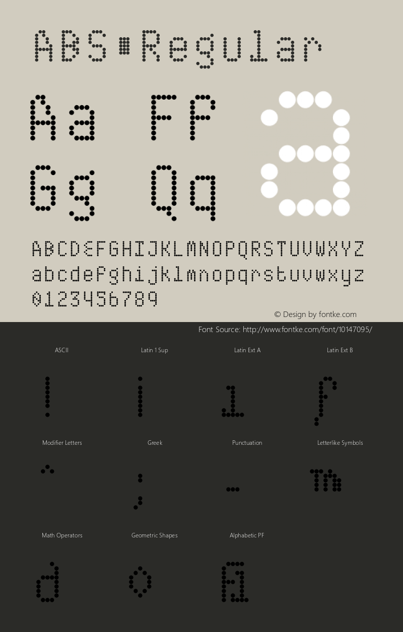 ABS Regular Version 001.000 Font Sample