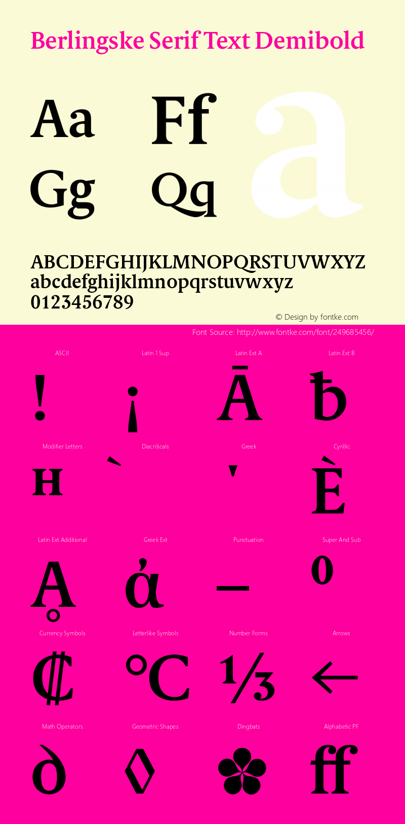 Berlingske Serif Text Demibold Version 2.000图片样张