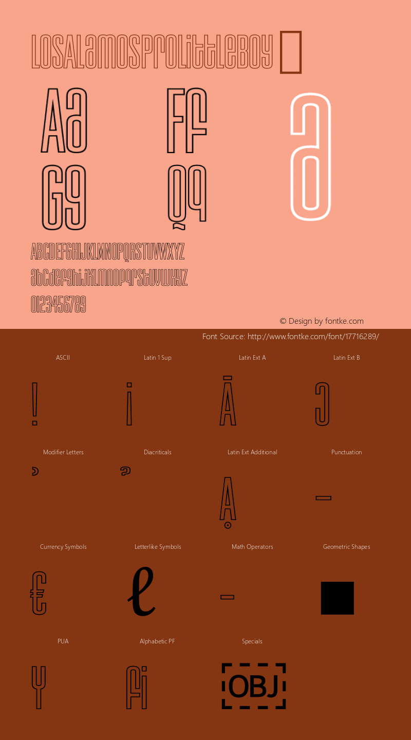 LosAlamosProLittleBoy ☞ Version 1.000;com.myfonts.easy.redrooster.los-alamos.little-boy.wfkit2.version.31Gp Font Sample