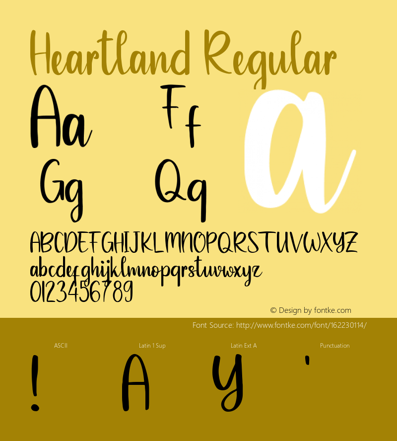 Heartland Version 1.002;Fontself Maker 3.5.1 Font Sample