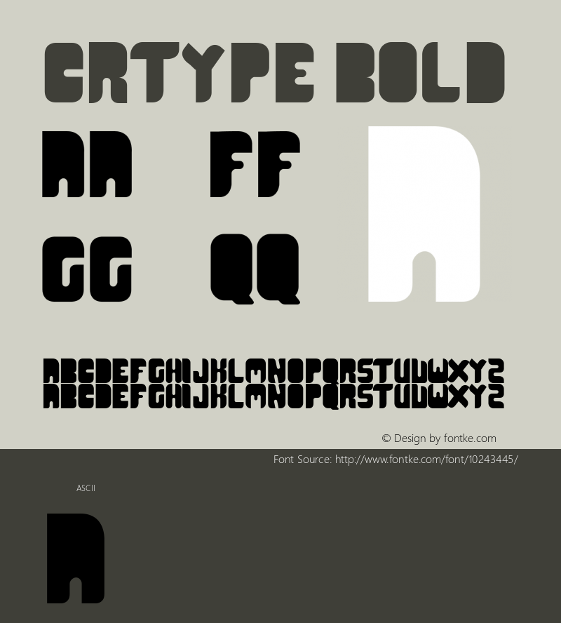 CR21TYPE Bold Version 1.000 Font Sample