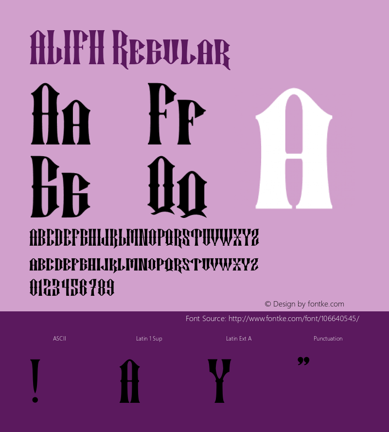 ALIFH Version 1.002;Fontself Maker 3.5.4 Font Sample