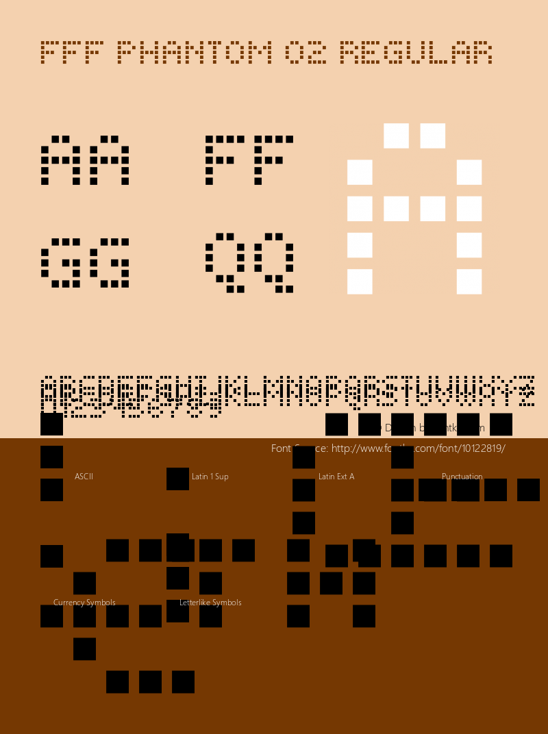 FFF Phantom 02 Regular 1.3 Font Sample