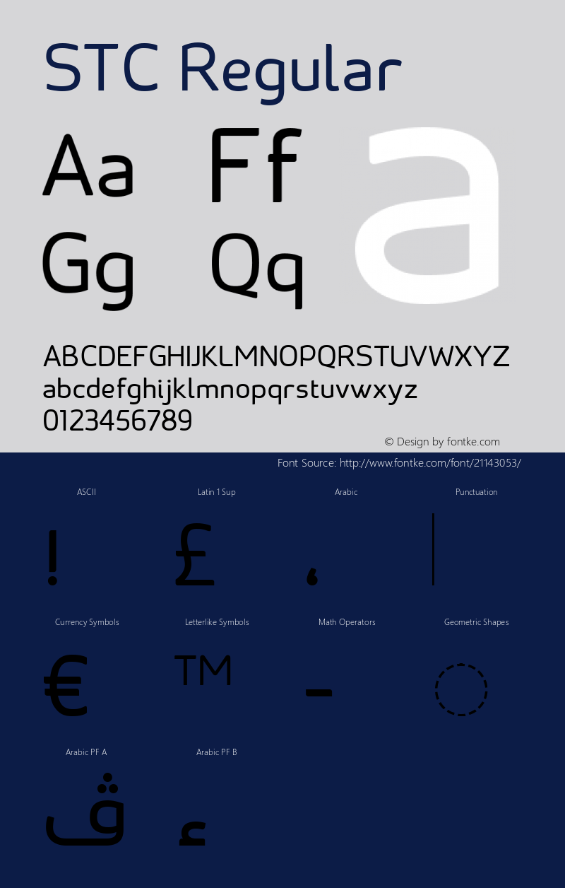 STC-Regular Version 1.029 Font Sample