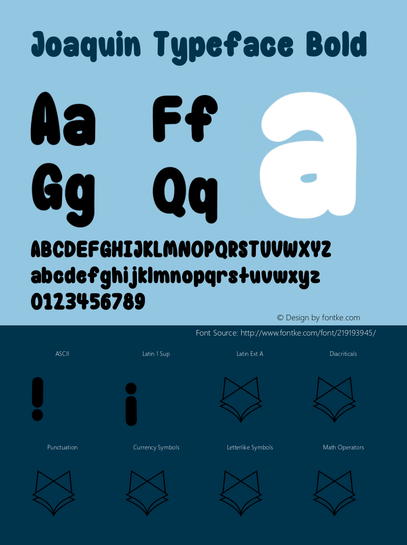 Joaquin Typeface Bold Version 1.000;FEAKit 1.0图片样张