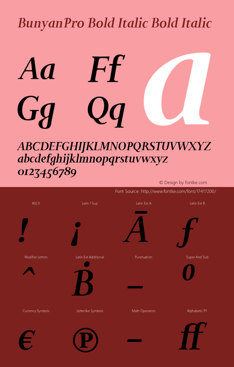 BunyanPro Bold Italic Bold Italic Version 001.000;com.myfonts.easy.canadatype.bunyan-pro.bold-italic.wfkit2.version.4Azb Font Sample