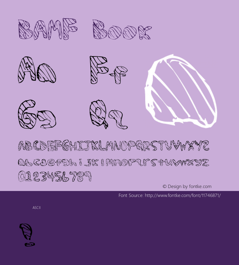 BAMF Book Version 1.0 Font Sample