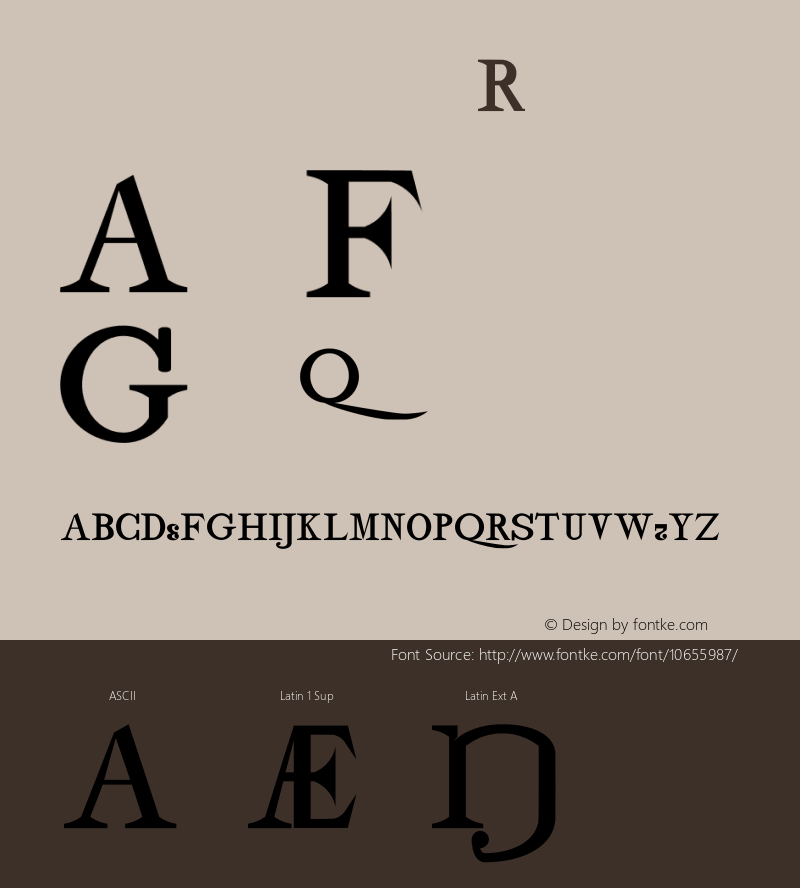 drmdozscbx10 Regular Version 001.001 Font Sample