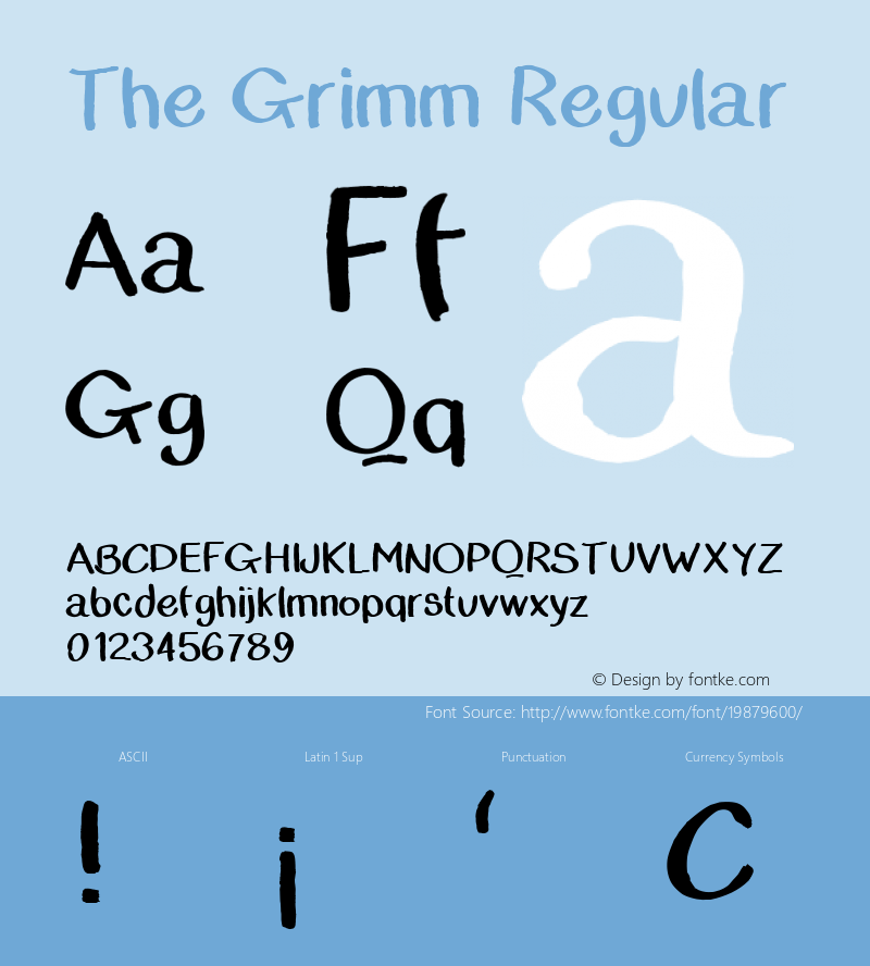 The Grimm Version 001.000 Font Sample