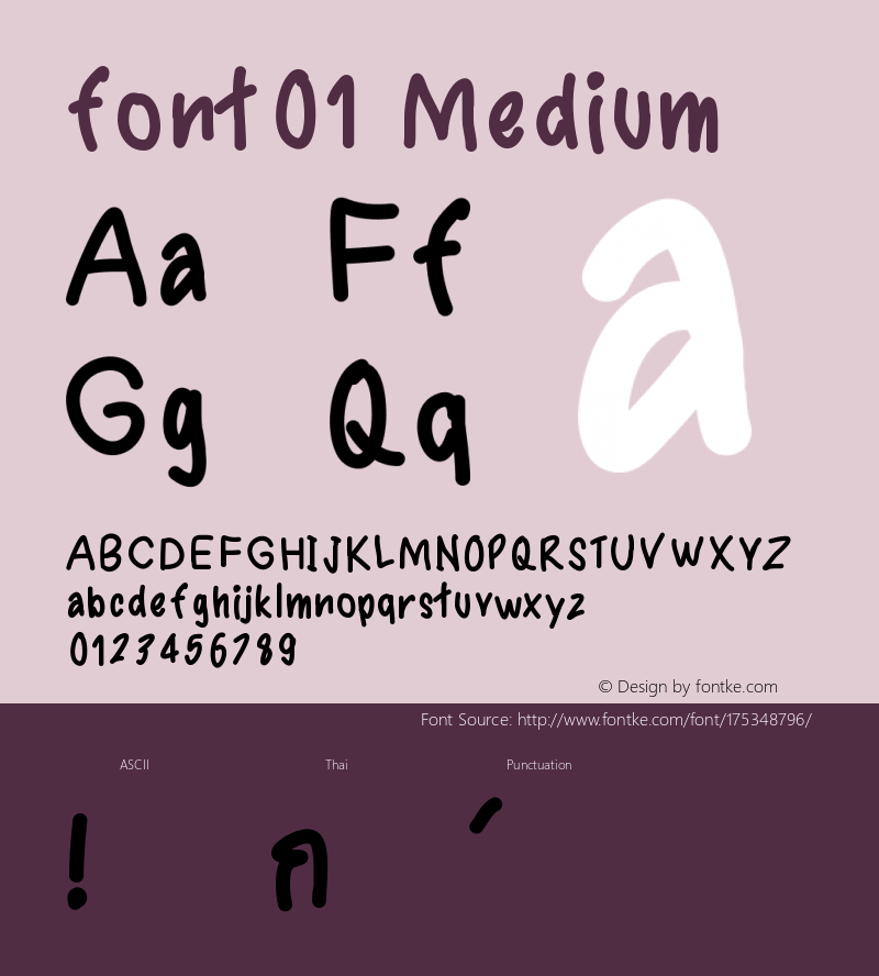 font01 Version 001.000图片样张