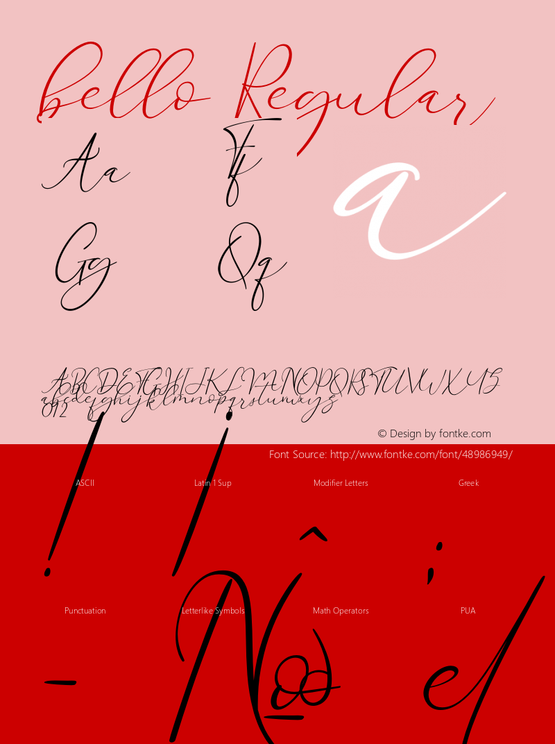 bello Version 1.00;December 3, 2019;FontCreator 11.5.0.2430 64-bit Font Sample