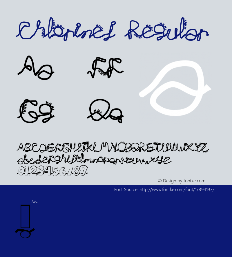 Chlorinej Regular Version 1.0 Font Sample