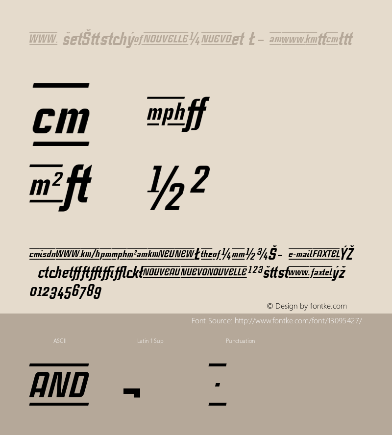 CaseStudyNoOne LT HvItAlt Version 001.001 Font Sample