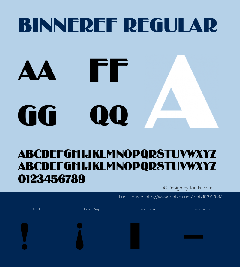 BinnerEF Regular 001.000 Font Sample