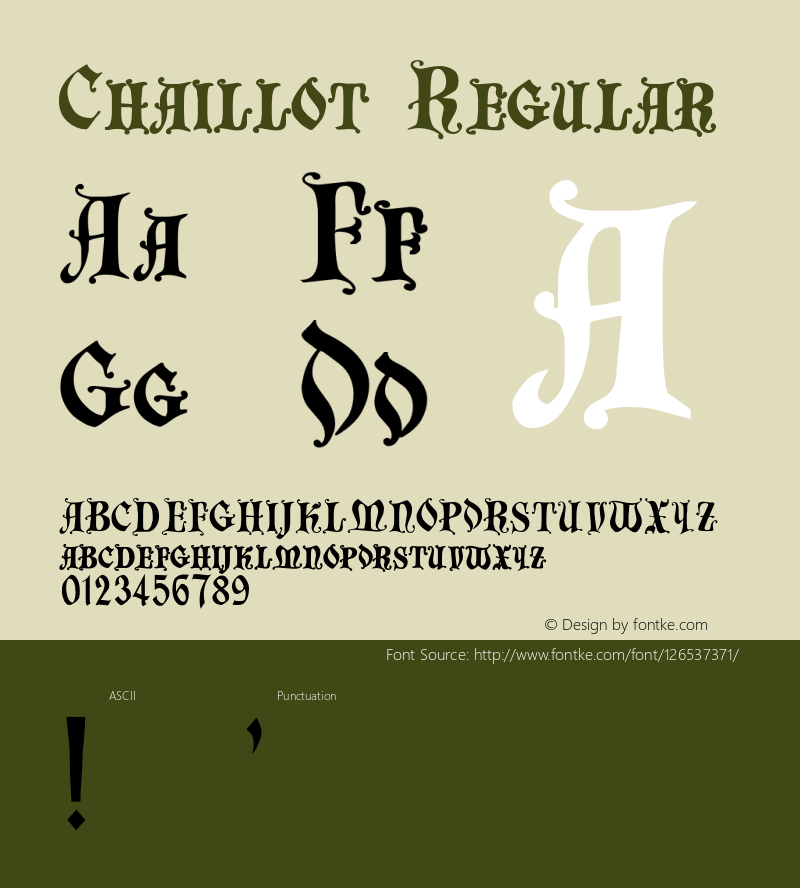 Chaillot 001.000 Font Sample