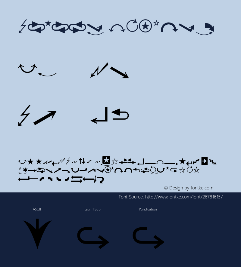 General Symbols 3 Version 1.001 Font Sample