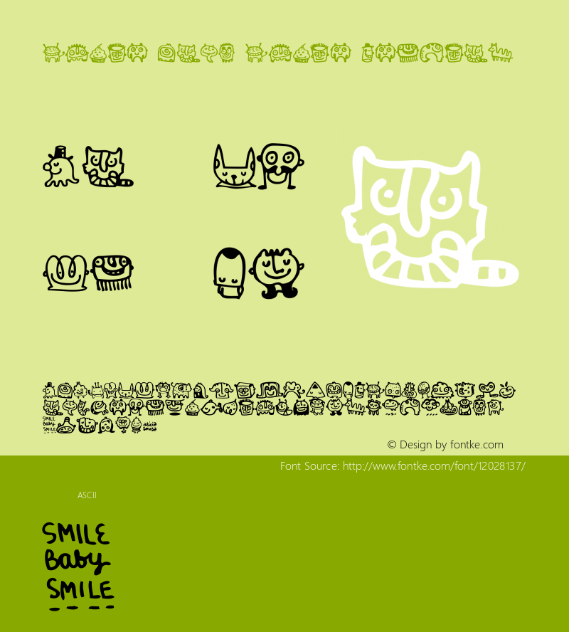 Smile Baby Smile Regular Version 1.000 Font Sample