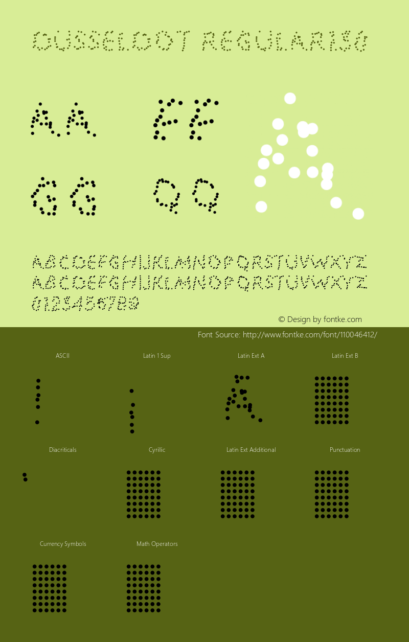 Dusseldot Regular130 Version 1.000 Font Sample